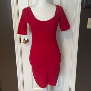 Xhilaration Ladies Red Stretchy Dress